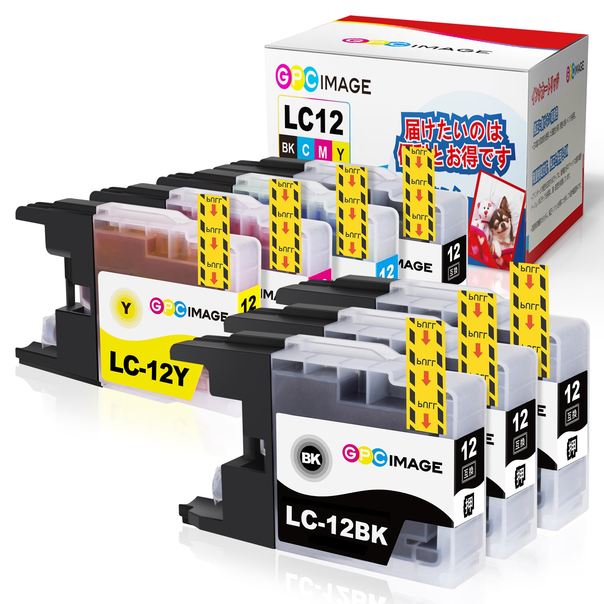 Amazon.co.jp: GPC Image LC12 互換インクカートリッジ LC12-4PK +
